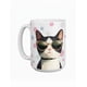 thumbnail image 1 of Taza de cerámica 445 ml diseño ilustrado de gato, 1 of 6