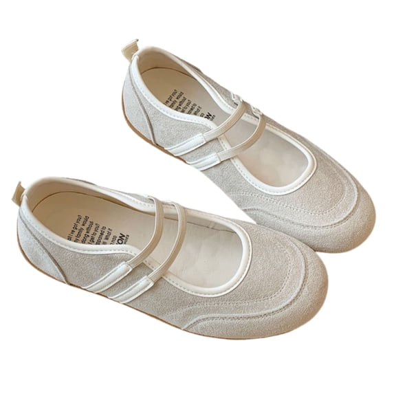 CHICVOMEY Women's Ballet Flats Slip-On Mary Jane Shoes with Breathable Comfortable Inner Non-Slip Sole Casual Walking Shoes for Women