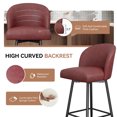 Hawsaiy Counter Height Bar Stools Set of 4,360° Swivel Barstools with