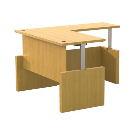 Mayline Aberdeen Height Adjustable Desk With Straight Front With