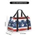 thumbnail image 3 of Disketp USA Colors Stripes1 Bolsa de Viaje Tipo Duffle, Bolso de Mano para Fin de Semana para Mujer, Bolsa de Gimnasio Ligera para Hombre, Esencial para Viajes, 3 of 7