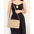 thumbnail image 2 of Michael Kors Womens Jet Set Item Large East West Cross-body Camel 35F8STTC9L-222, 2 of 4