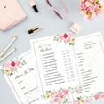 thumbnail image 2 of comerut 10Pcs Bridal Game Card Printed Exquisite Workmanship Floral Design Non-fading Reliable Wedding Game Party Supplies, 2 of 8