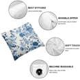 thumbnail image 6 of Acheng Blue Floral Pillow Cover Vintage Flower Blue White Decorative Throw Pillow Covers Set of 2 Chinoiserie Pillowcases  Square Cushion Covers For Couch Bed Sofa Chair Car Decor 20x20in, 6 of 7