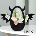 thumbnail image 6 of 2x Flower Box Flower Girl Basket Flowers Arrangements, Storage Organizer, Decorative Basket Wedding Flower Basket for Wedding Black, 6 of 9