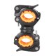 thumbnail image 1 of Naiovety 360 Rotación Ciclismo Bicicleta Luz Linterna Abrazadera Bicicleta Antorcha Clip Montaje Soporte de luz Soporte Ciclismo naranja negro Naiovety HW4561-01B, 1 of 6