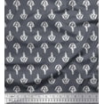 thumbnail image 1 of Soimoi Poly Georgette Fabric Floral Block Print Fabric by The Yard 42 Inch Wide, 1 of 3