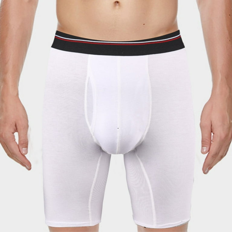 Ierhent Real Men Underwear Men's Breathable Boxer Briefs, Moisture Wicking  Underwear(White,XL)
