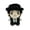 Black-001, variant on Mini Michael Plush Figure, 4.75" Funny Cartoon Character Plushies Toys, Soft Stuffed Figure Collectible Gift for Christmas Birthday
