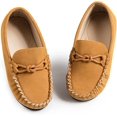 thumbnail image 1 of Niños Niñas Mocasines Slip On Little Kid Oxford Dress Flats Casual Boat Shoes marrón JAMW Sencillez, 1 of 5