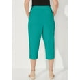 thumbnail image 2 of Catherines Women's Plus Size Suprema Elastic Waist Capri Pant (Petite Available), 2 of 6