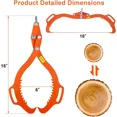 thumbnail image 2 of Colourtree 18" 2 Serrated Claw Hook,Log Lifting Tongs, Heavy Duty Grapple Timber Claw,Lumber Skidding,Log Lifting, 2 of 8