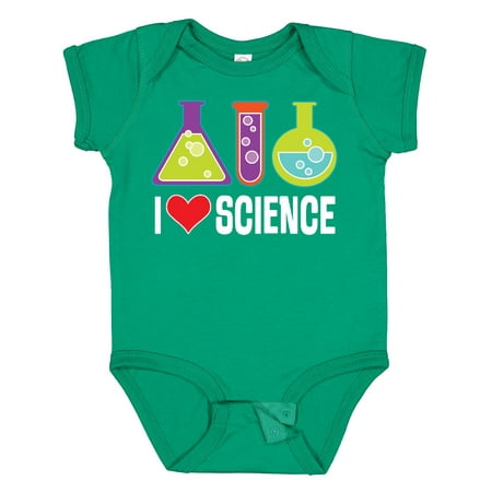 

Inktastic I Love Science Chemistry Teacher Gift Baby Boy or Baby Girl Bodysuit