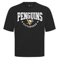 thumbnail image 2 of Men's Levelwear Black Pittsburgh Penguins Luxe Signature Knit T-Shirt, 2 of 3