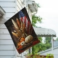 thumbnail image 3 of America Forever USA Autumn Bounty Thanksgiving House Flag 28 x 40 inch Double Sided Large Fall Flags for Yard, Outside, Patriotic Autumn Harvest Flag for Thanksgiving Outdoor Decors, 3 of 5