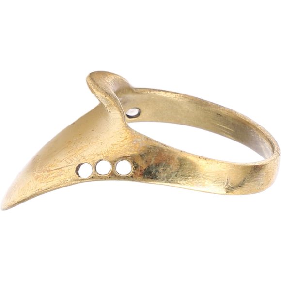 High - quality Archer Thumb Ring,Brass Archer Thumb Ring Portable Finger Protector with Anti Lost Rope for Outdoor Hunting 0.71in ensuring long - lasting use