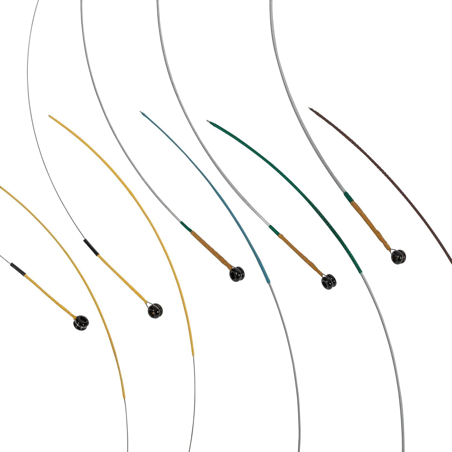 MI&VI Hamilton Violin Strings (2 Case Packs) — 1/2 & 2/4 Scale Full Set (G-D-A-E) with Extra E-String | Germany Steel | Ball-End | Medium Gauge Tension - By MIVI Music