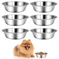 thumbnail image 1 of Comedouros de Aço Inoxidável kathson para Cães - Kit com 6 Unidades, Diâmetro de 11 cm, 1 of 8