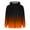 Orange, variant on RongHuan Fleece Hoodies for Men Gradient Color Long Sleeve Sweatshirt Full Zip Up Hooded Jacket Fall Winter Warm Pullover With Pocket