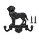 thumbnail image 4 of Gancho de pared de hierro fundido con doble gancho decorativo con forma de animal, práctico gancho Perro, 4 of 9