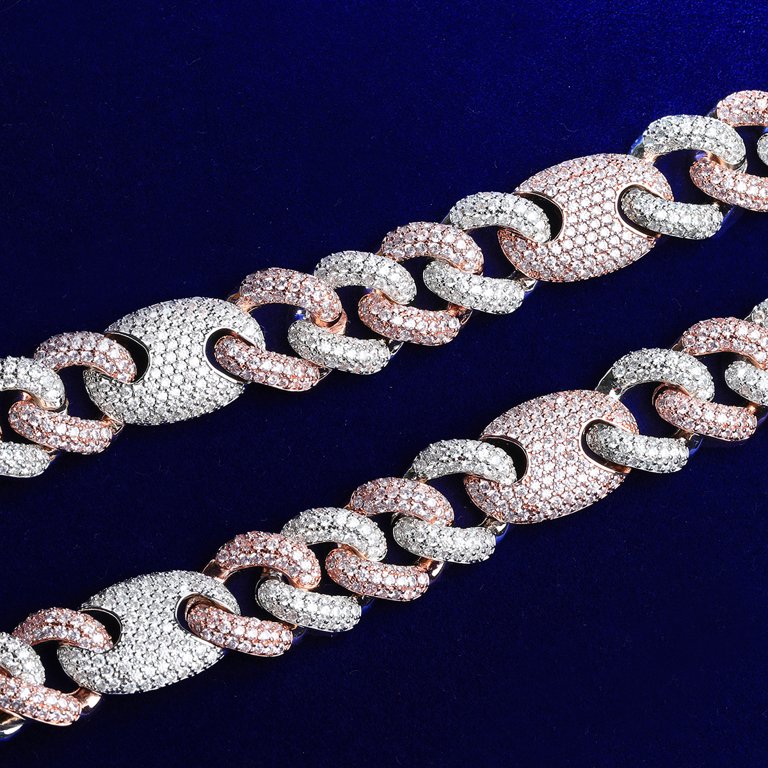 Two Tone Hip Hop Prong Chain | ヤマダウェブコム