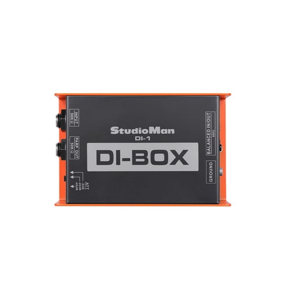 Caja DI pasiva StudioMan DI-1 de 1 canal con XLR/TRS balanceado