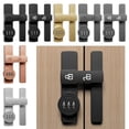 thumbnail image 3 of Luminous Door Latch 180 Degrees Sliding Door Lock Free-punch Interior Door Bolt, 3 of 4