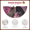 thumbnail image 3 of Disketp Flower Bald Eagle Christmas Tree Skirt, Christmas Tree Decorations, Christmas Decor, Tree Mat Decoration(30-48IN)-30", 3 of 6