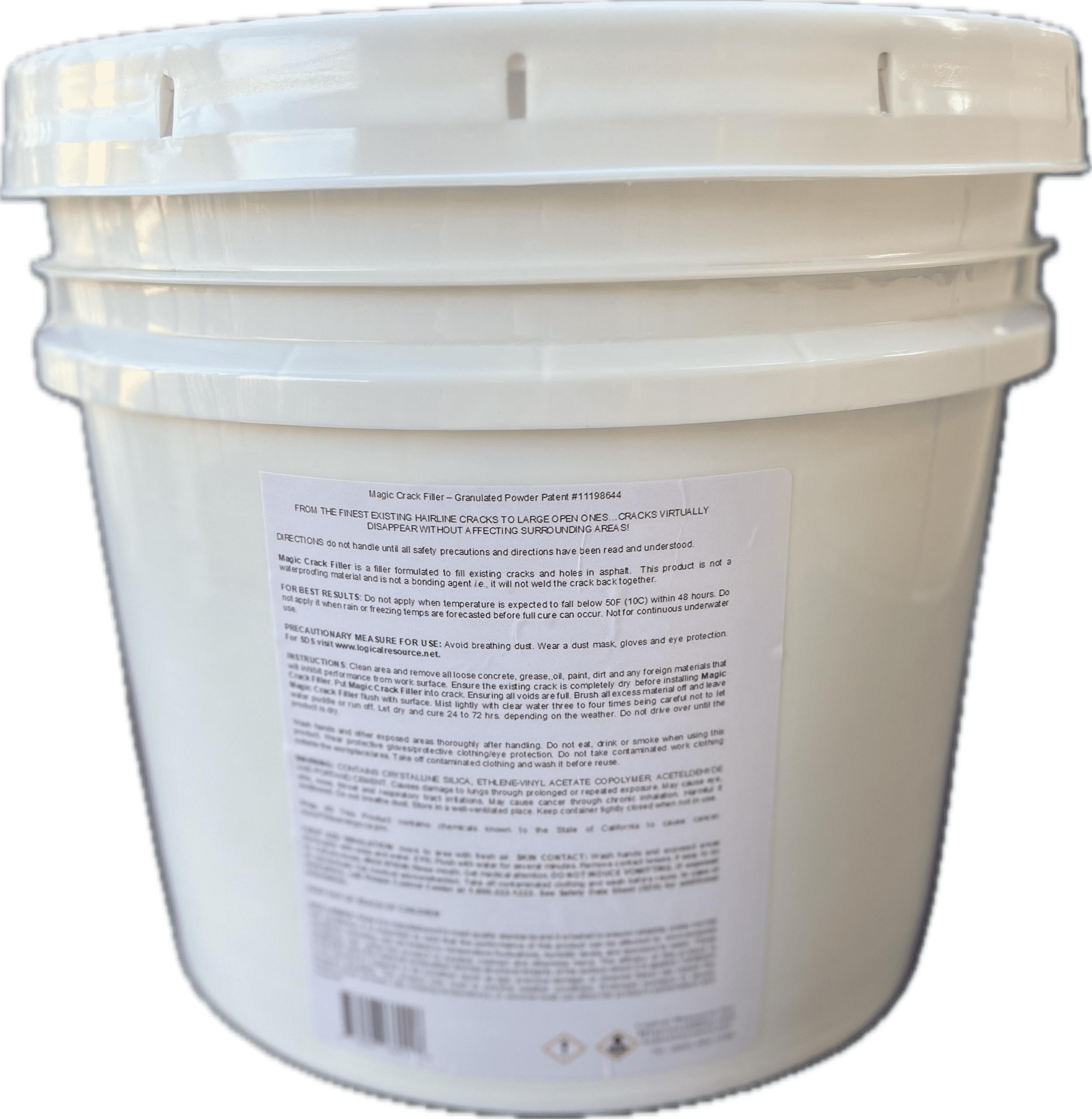 Magic Crack Filler (Asphalt/Black) - 40 LB Bucket