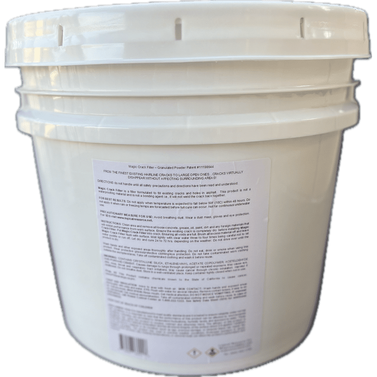 Magic Crack Filler, Asphalt Crack Filler, 40 lb Bucket, Easy DIY