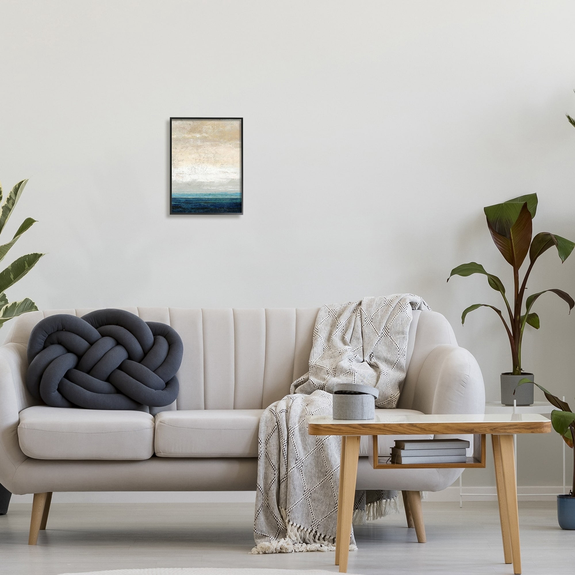 Stupell Industries Flipped Sea Horizon Abstract Sand Sky Viewpoint,11 x 14, Design by Suzanne Nicoll