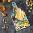 thumbnail image 5 of Seascape Cutting Board, Nautical Theme Lighthouse and Anchor Palm Trees Beach Sailing Holiday Lover, Decorative Tempered Glass Cutting and Serving Board, Wine Bottle Shape, Multicolor, by Ambesonne, 5 of 5