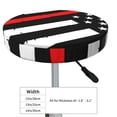 thumbnail image 4 of Haiem Firefighters USA Flag Cushion Round Bar Chair Seat Cover Bar Chair Cushion Covers Elastic Washable Bar Chair Cover,Protects from Scratches and Stains-14 inch, 4 of 7