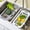 Gray, variant on Over Sink Colander Expandable Strainer Basket, Adjustable Sink Drain Rack for Washing Vegetable Fruit Dish, Kitchen Gadget