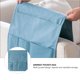 thumbnail image 3 of unbranded 1Ud Organizador De Para Sofá De Lino Azul Multi Bolsillos Para Casa Oficina Dormitorio, 3 of 5