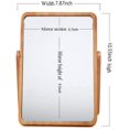thumbnail image 2 of Espejos de maquillaje de tocador de mesa de madera - Espejos rectangulares de pared Espejos de escritorio para sala de estar Dormitorio Regalos de cumpleaños, 2 of 5
