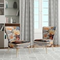 thumbnail image 2 of Designart "Birds Of Paradise love II" Peach Floral & Botanical Upholstered Accent Chair - Traditional Arm Chair For Bedroom, 2 of 5