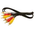 thumbnail image 2 of 3ft 3 Wire RCA GENERAL DUTY Composite Video with Audio Gold Plated Cables, 2 of 2