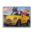 thumbnail image 5 of Stupell Industries Pet Dogs Yellow Convertible Surfboard Beach Car, 30 x 24,Design by CR Townsend, 5 of 5