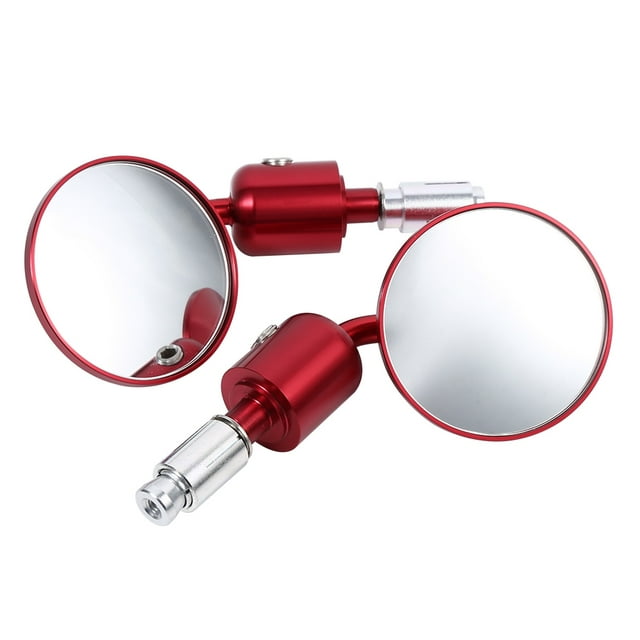 Convex Mirror for Motorcycles, Adjustable Position Bar End Mirrors, Easy Installation, Fits Most Motorcycles, Street Bikes, 7/8" Handlebars Motorcycle Handlebar Mirrors Convex Roun
