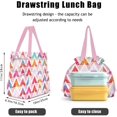thumbnail image 4 of Lunch Bag for Women Insulated Womens Drawstring Lunch Bag for Work, Stain-Resistant Large Lunch Box for Women with Containers, Cinch Closure Cromwell Bag Black Man Reusable Lunch Bag Office, 4 of 4