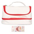 thumbnail image 1 of Estuche Organizador de lápices Ticfox de gran capacidad Bolsa grande Color rojo con pegatina, 1 of 14