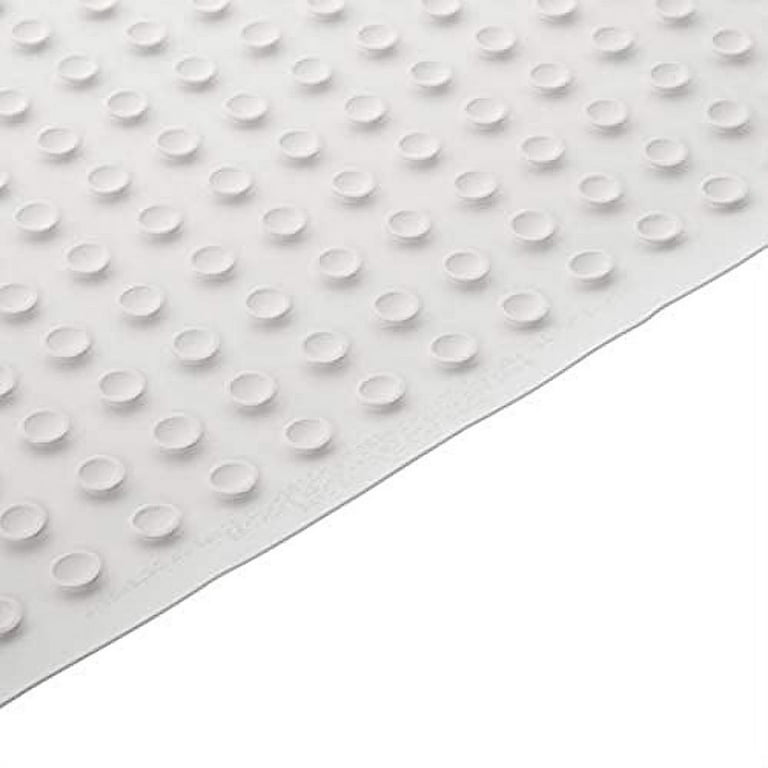 Vive Non-Slip Bath Mat with Suction Cups - 28 x 16 Extra Large Rubber Mat  for Safety & Comfort - Prevents Slips and Falls for Kids, Elderly, Men
