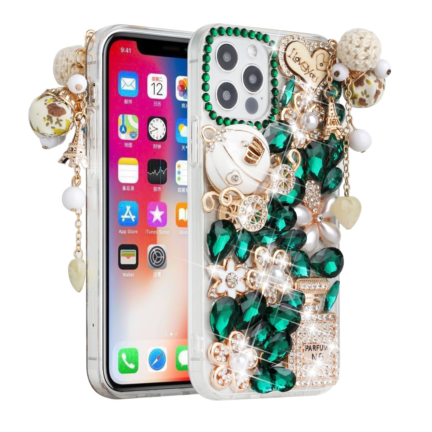 iPhone - RIKA Compatible with iPhone 11 Case, Cute Curly Wave Frame Shape