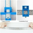 thumbnail image 5 of Plantilla para herrajes de gabinetes, plantilla para herrajes de gabinetes, guía de perforación ajustable para una instalación rápida y precisa de perillas de puertas y cajones, etc., azul, 5 of 5