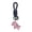 Black flocked cowhid Dark pink pony, variant on Fashionable Leather Keychain Horse Pendant Keyring Backpack Pendant Daily Use Key Holder for Gifting and Personals Use