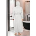 thumbnail image 4 of GFDYREE Men's Warm Fleece Robe with Hood, Plaid Big and Tall Bathrobe, 4 of 7