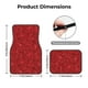 thumbnail image 5 of Balery Red Glitter Juego de 4 Alfombrillas para Auto, Revestimientos de Caucho Resistente, Diseño Antideslizante, 5 of 7