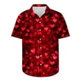 thumbnail image 5 of biudgviw Hawaiian Shirt for Men Lightweight Heart Print Graphic Tee Tops Summer Beach Short Sleeve Casual T Shirt S-XXXL, 5 of 5