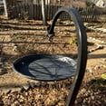 thumbnail image 6 of Outdoor Hanging Metal Wild Bird Feeder Tray Heavy Duty Chain Suspended Water Platform Decorative Bird Feeding Dish for Backyard Patio Tree Garden Ornament, 6 of 7